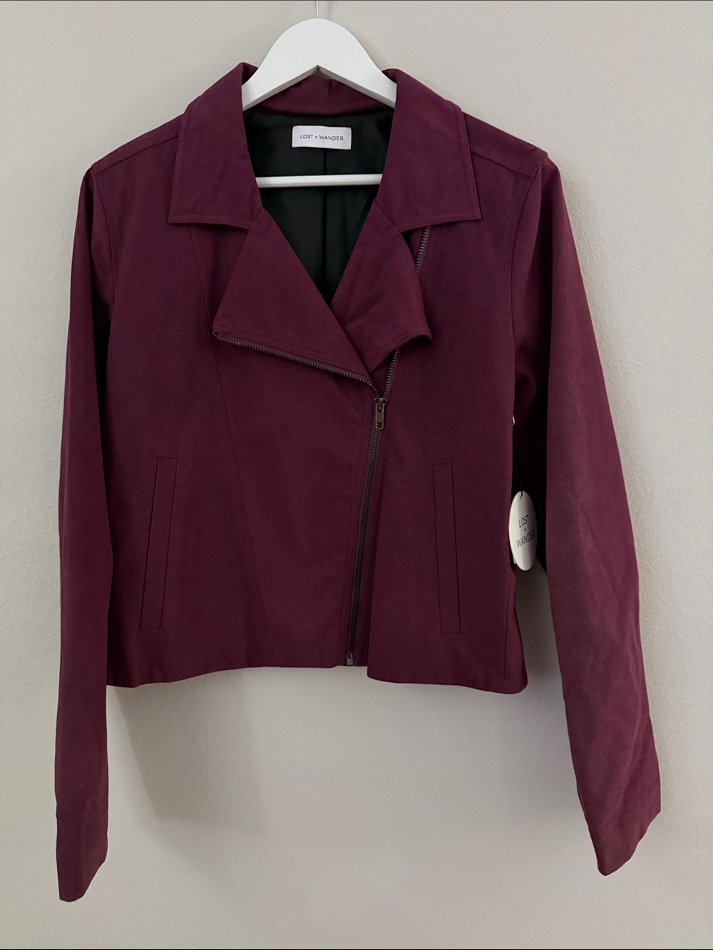 Lost + Wander Night Iris Asymmetrical Zip Jacket